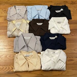 Vintage Lilly Dache 70s Lightweight Polo Shirt Bundle of 10